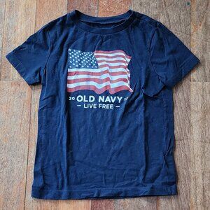 Old Navy 2015 American Flag T-Shirt Size XS